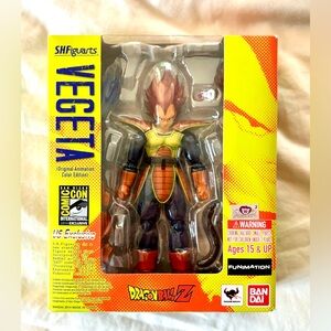 SOLD: Dragon Ball Z Vegeta Figure US Exclusive S.H. Figurarts SDCC 2014